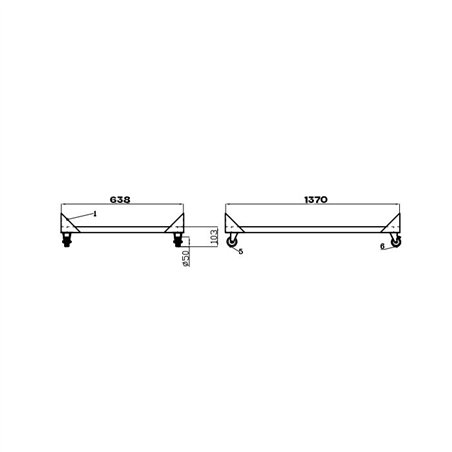 Suport pentru saladette, 3 uși, Combi Steel