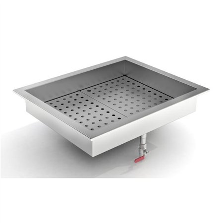 Bucătărie profesională, bin pentru gheață zdrobită, 2/1 GN, Combi Steel