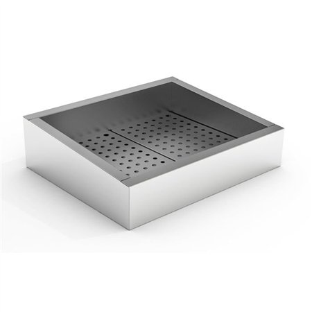 Container pentru gheață zdrobită, înclinat, 2/1 GN, AISI 304, cu drenaj pe partea de operare, Combi Steel