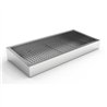 Container pentru gheață zdrobită, înclinat, 4/1 GN, AISI 304, cu drenaj pe partea de operare, Combi Steel