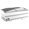 Ladă frigorifică, manuală, cu capac din sticlă, SUPERMARKET CHEST FREEZER WHITE HEAD ELEMENT, Combi Steel