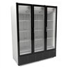 Refrigerator cu 3 uși din sticlă, alb, model 9002, Combi Steel