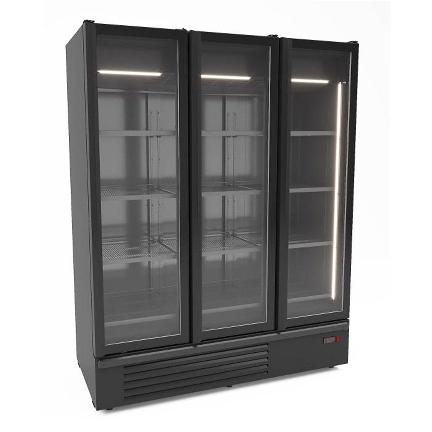 Vitrină frigorifică cu 3 uși din sticlă, 1555L, Combi Steel