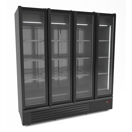 Vitrină frigorifică cu 4 uși din sticlă, 1850L, Combi Steel