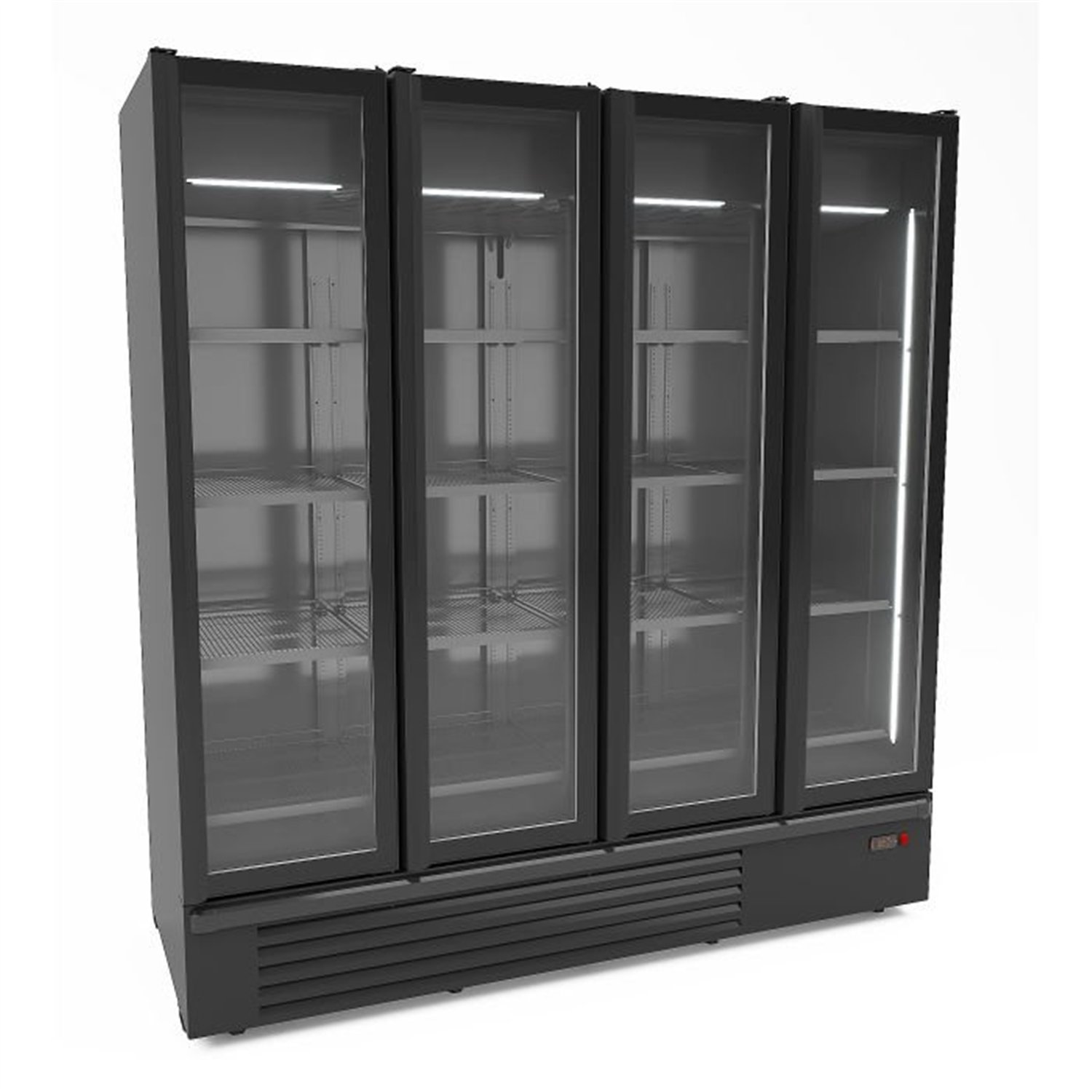 Vitrină frigorifică cu 4 uși din sticlă, 1850L, Combi Steel