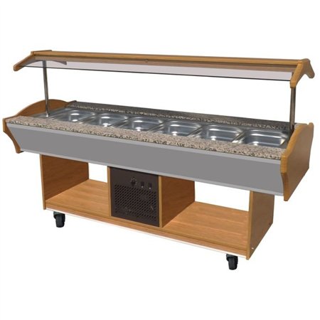Bufet refrigerat, GN 6/1, Combi Steel