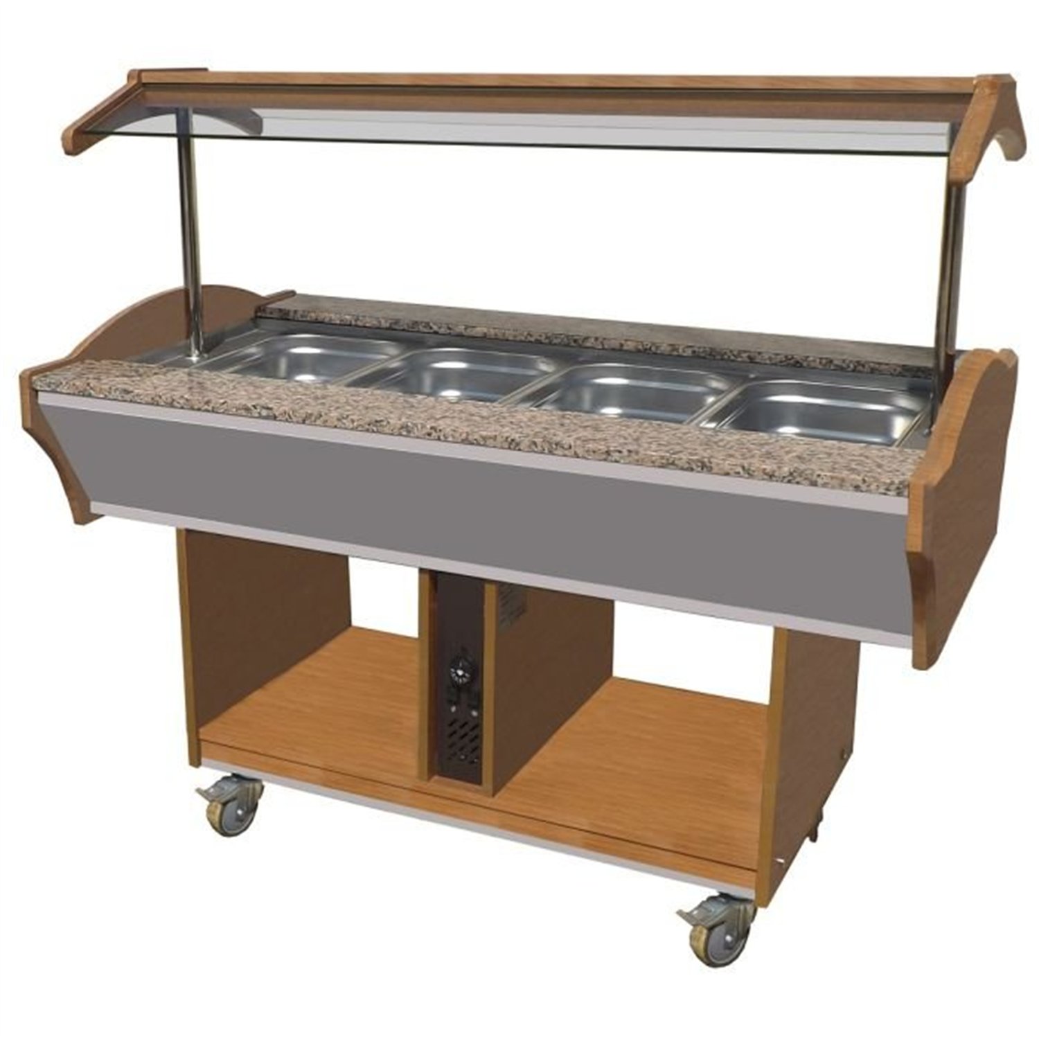 Bufet cald, GN 4/1, Combi Steel