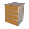 Bufet refrigerat, 4 sertare, 2 niveluri, CASH DECK, Combi Steel
