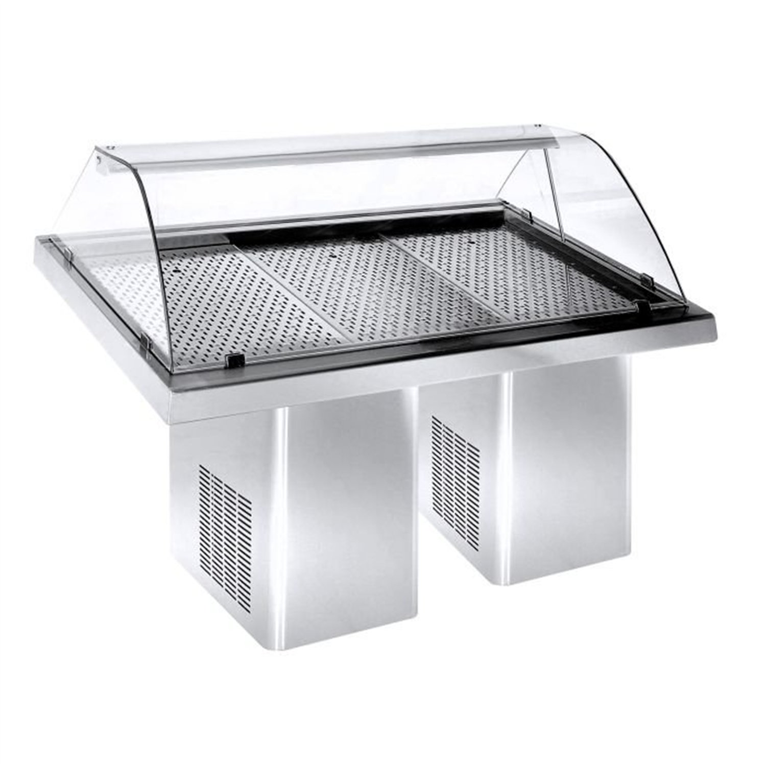 Vitrină frigorifică pentru pește, 1.9 m, Combi Steel