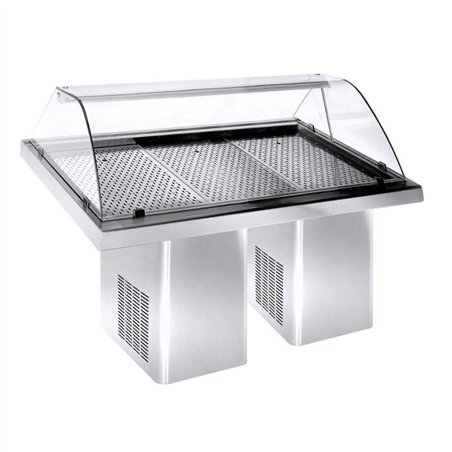 Vitrină frigorifică pentru pește, 1.9 m, Combi Steel