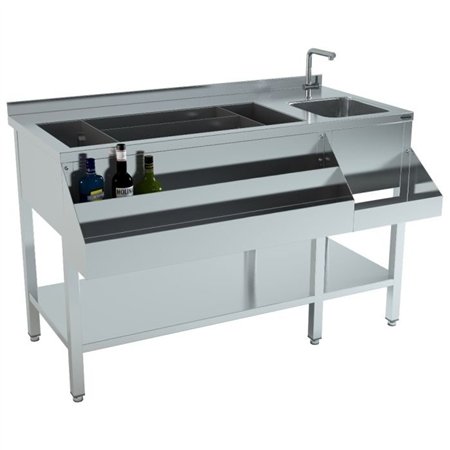 Stație cocktail bar, 1400 mm, Combi Steel