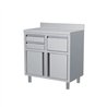 Masă de lucru din oțel inoxidabil, pentru cafea, 1250x600x1150, Combi Steel