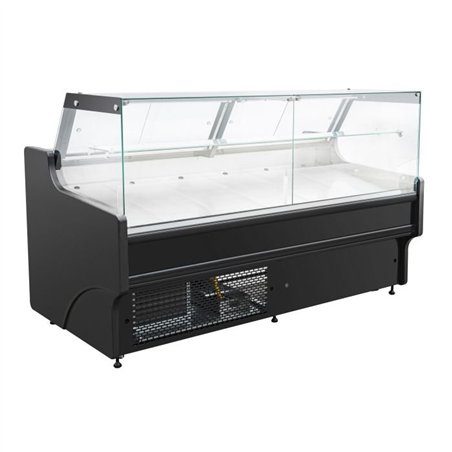 Vitrină frigorifică, design elegant, capacitate 1.5 m, COLD DISPLAY THOMAS 1.5, Combi Steel
