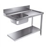 Masă de intrare, raft inferior 1200 dreapta, model 7280.0045-0046, Combi Steel