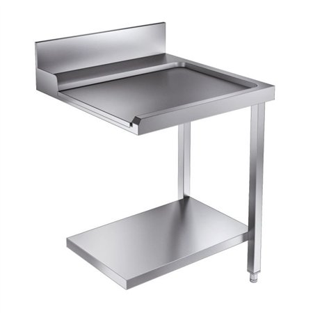 Masă de ieșire cu raft inferior, 700 mm, dreapta, model 7280.0045-0046, Combi Steel