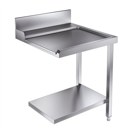 Masă de ieșire cu raft inferior, 700 mm, dreapta, model 7280.0045-0046, Combi Steel