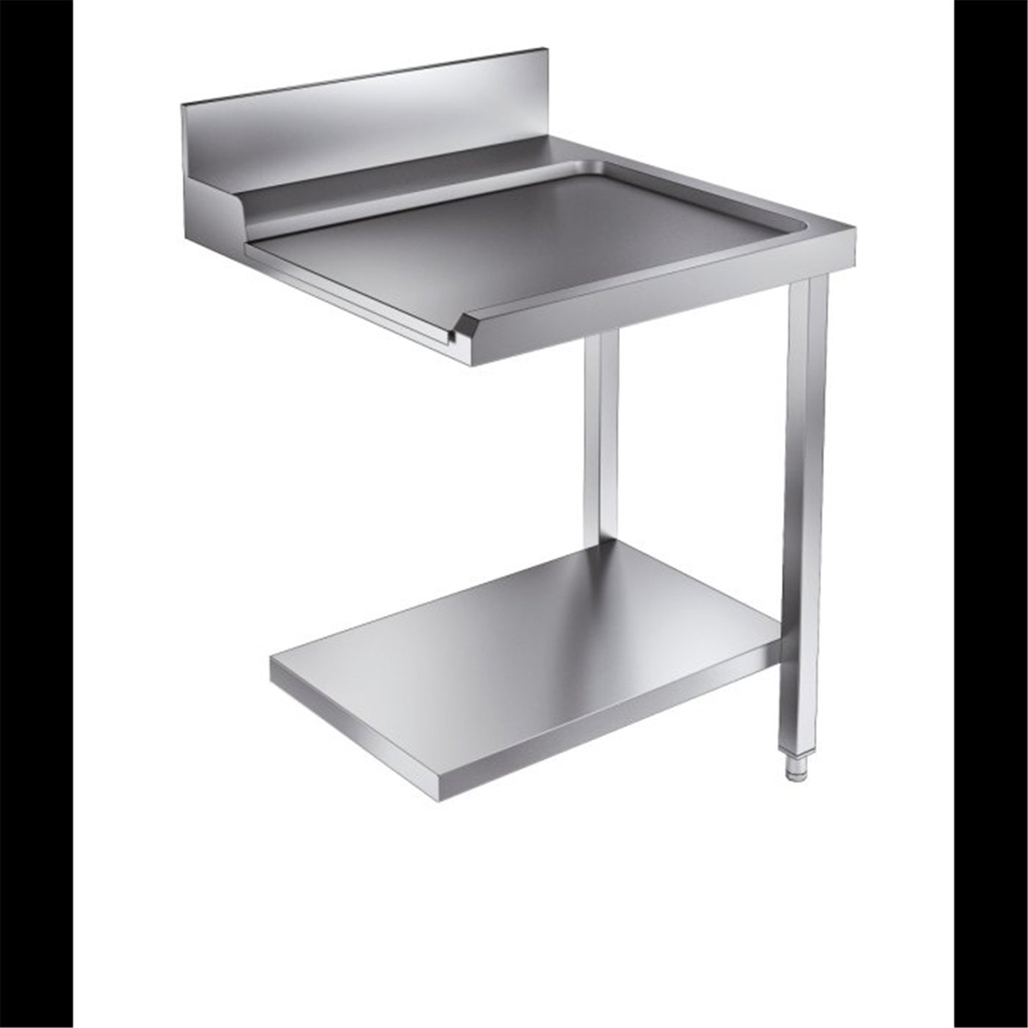 Masă de ieșire, raft inferior 700 dreapta, model 7082.0070-0075, Combi Steel