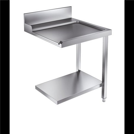Masă de ieșire, raft inferior 700 dreapta, model 7082.0070-0075, Combi Steel