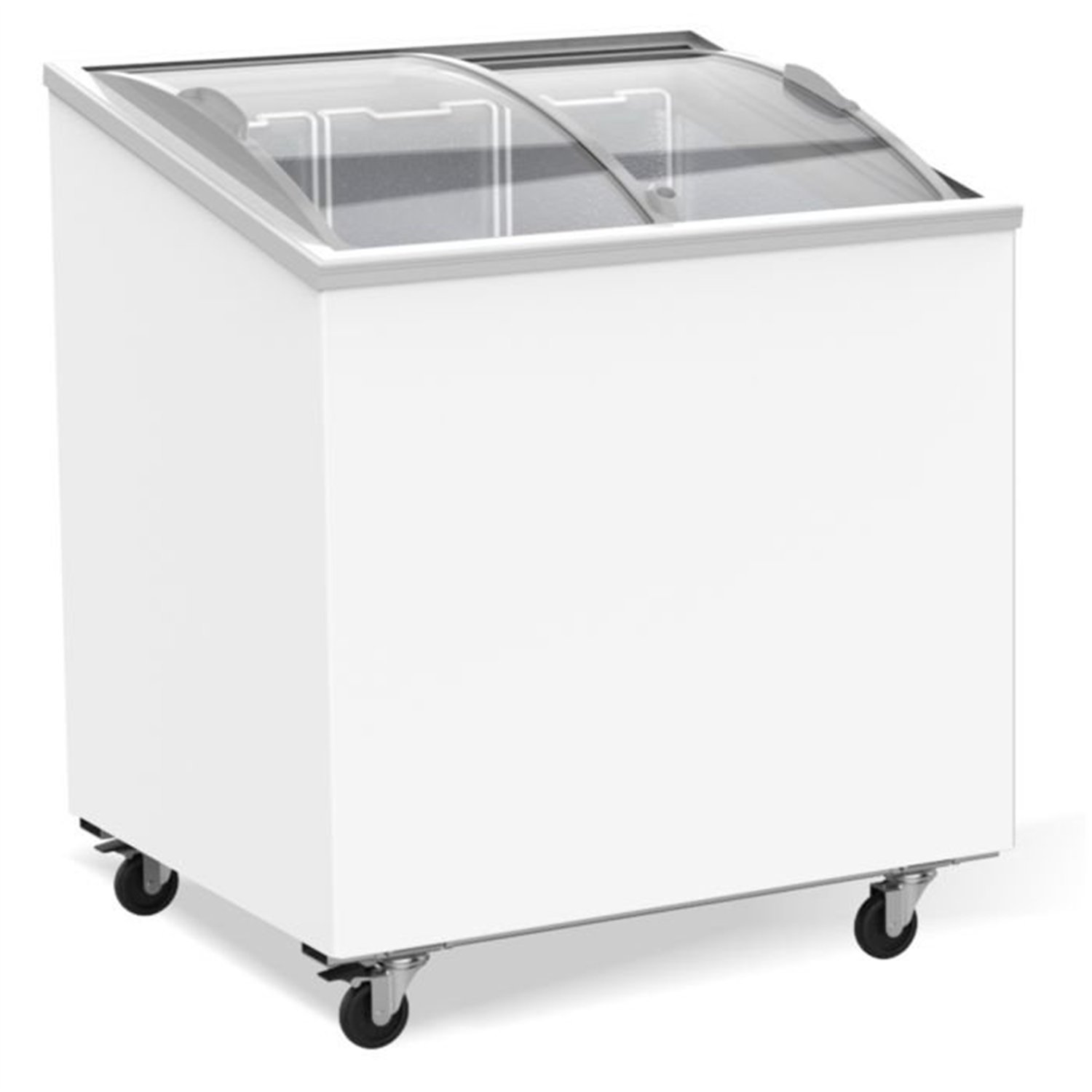 Ladă frigorifică cu capac din sticlă, 198 L, Combi Steel
