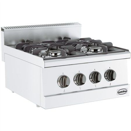 Aragaz pe gaz, 4 arzătoare, BASE 600 GAS RANGE 4 BU., Combi Steel