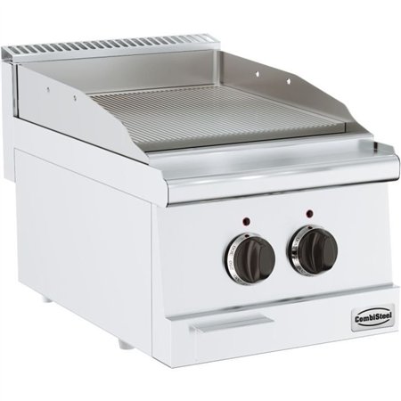 Grătar electric, suprafață striată, 600 mm, BASE 600 EL. FRY TOP GROOVED, Combi Steel