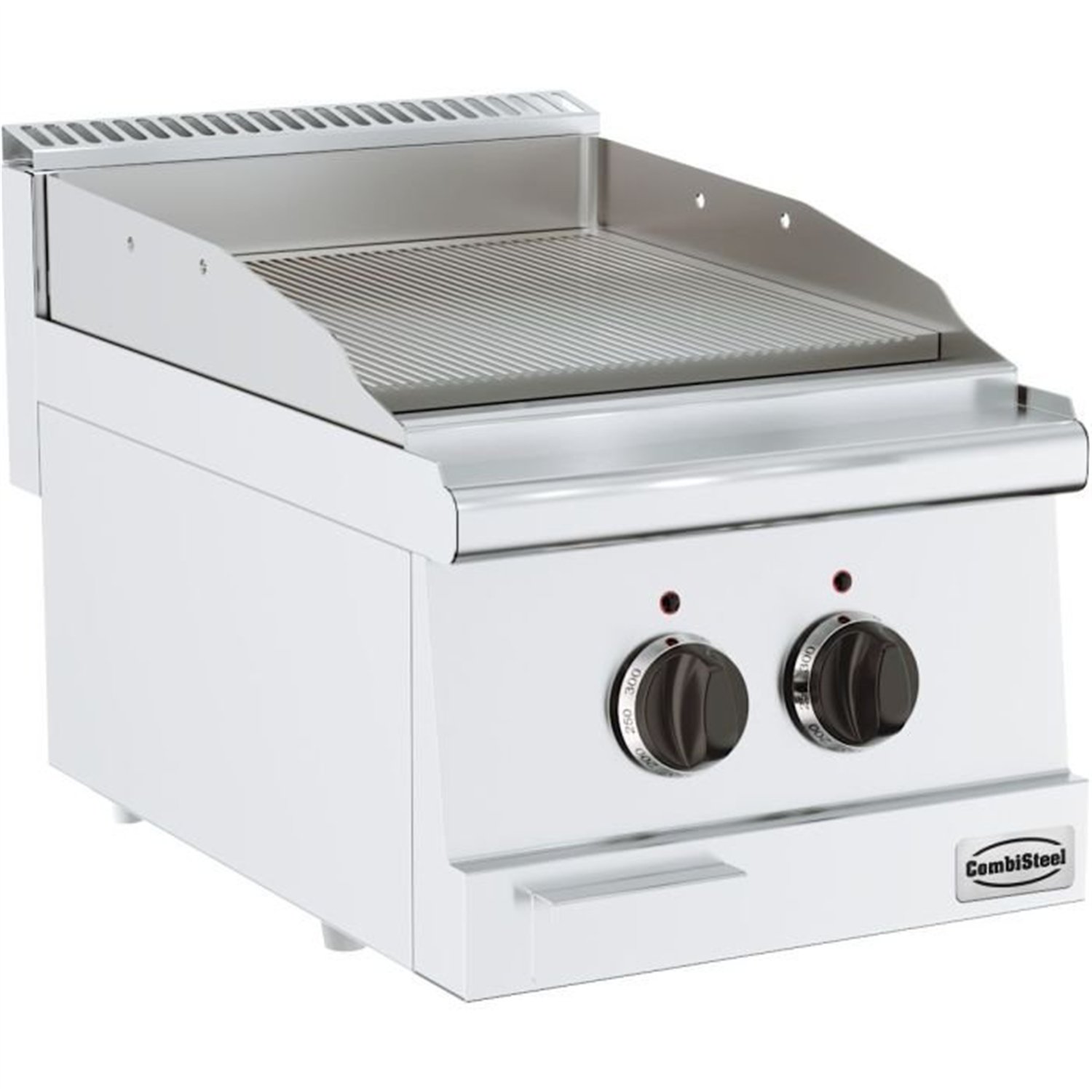 Grătar electric, suprafață striată, 600 mm, BASE 600 EL. FRY TOP GROOVED, Combi Steel
