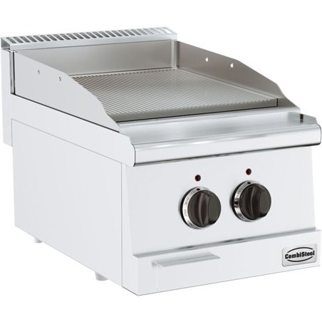 Grătar electric, suprafață striată, 600 mm, BASE 600 EL. FRY TOP GROOVED, Combi Steel