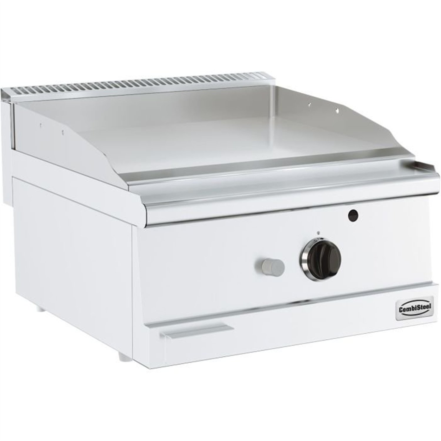 Plită de gătit pe gaz, cromată, 600 mm, BASE 600 GAS FRY TOP CHROME, Combi Steel