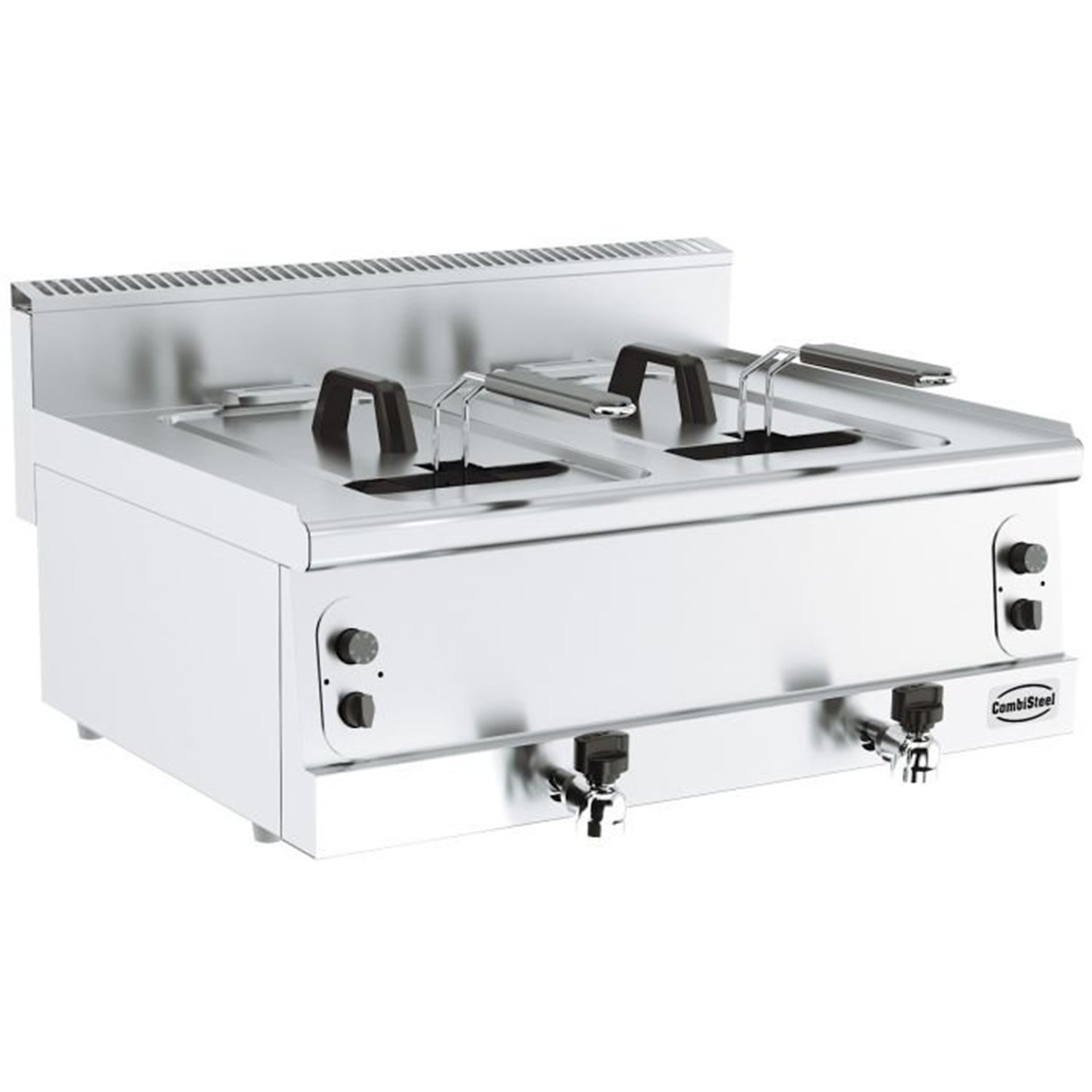 Prăjitor cu gaz, 2x8L, lățime 800mm, BASE 600 GAS FRYER 2X8L **ATTENTION, 800MM WIDTH**, marca Combi Steel.