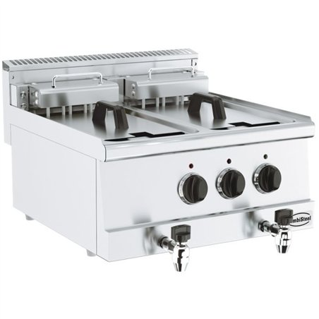 Prăjitor electric, 2 cuve x 10L, BASE 600 ELECTRIC FRYER 2X10L, Combi Steel