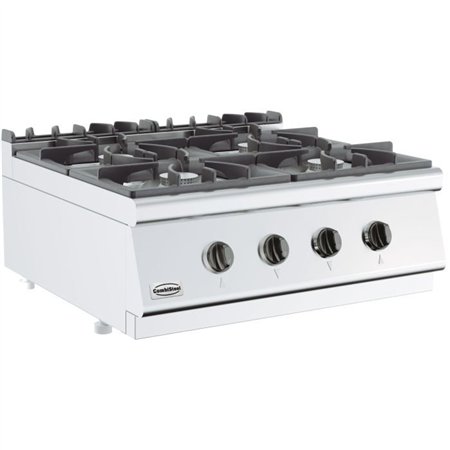 Plită pe gaz, 4 arzătoare, BASE 700 GAS RANGE 4 BU., Combi Steel