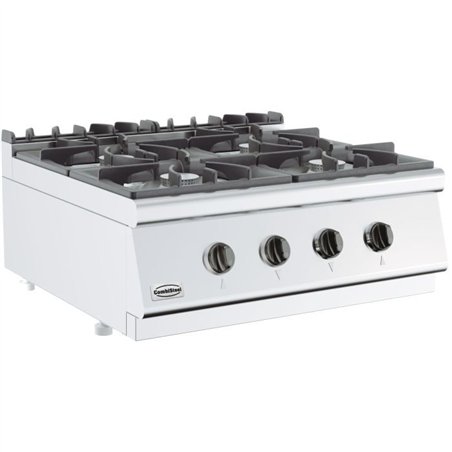 Plită pe gaz, 4 arzătoare, BASE 700 GAS RANGE 4 BU., Combi Steel