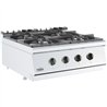 Plită pe gaz, 4 arzătoare, BASE 700 GAS RANGE 4 BU., Combi Steel