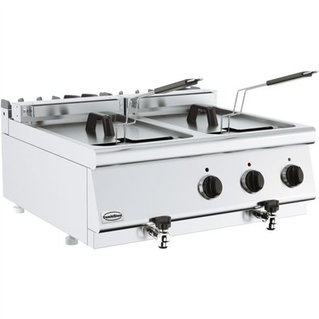 Prăjitor cu ulei, electric, 2 compartimente x 10L, BASE 700 ELECTRIC FRYER 2X10L, Combi Steel