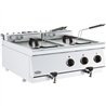 Prăjitor cu ulei, electric, 2 compartimente x 10L, BASE 700 ELECTRIC FRYER 2X10L, Combi Steel