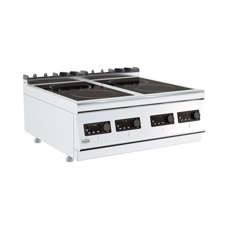 Plită electrică cu inducție, 4 zone de gătire, BASE 700 INDUCTION ELECTRIC RANGE 4 PL., Combi Steel