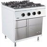 Aragaz profesional pe gaz, 4 arzătoare, BASE 700 GAS RANGE 4 BU., Combi Steel
