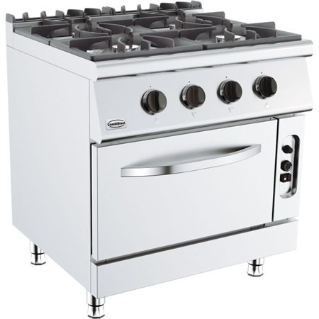 Aragaz pe gaz, 4 arzătoare, cu cuptor pe gaz, BASE 700 GAS STOVE 4 BU. WITH GAS OVEN, Combi Steel
