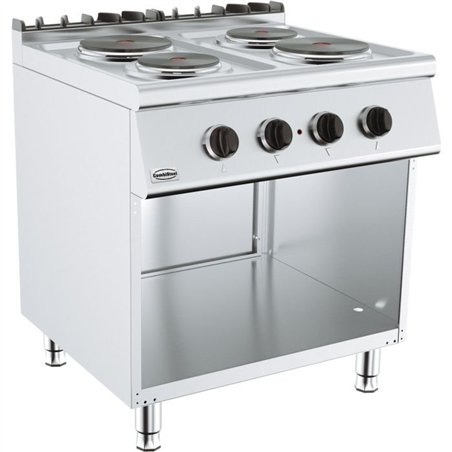 Plită electrică, 4 zone de gătit, BASE 700 ELECTRIC RANGE 4 PL., Combi Steel