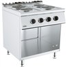Plită electrică, 4 zone de gătit, BASE 700 ELECTRIC RANGE 4 PL., Combi Steel