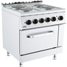 Aragaz electric, 4 plite, cu cuptor electric, BASE 700 ELECTRIC RANGE 4 PL. EL. OVEN, Combi Steel