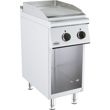 Plită de gătit, cu suprafață striată, electrică, BASE 700 EL. FRY TOP GROOVED, Combi Steel