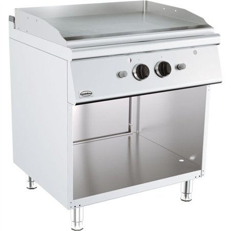 Plită de gătit, cu suprafață cromată, gaz, BASE 700 GAS FRY TOP CHROME, Combi Steel