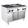 Aragaz profesional, 4 arzătoare, solid top, BASE 700 SOLID TOP RANGE GAS 4 BU., Combi Steel