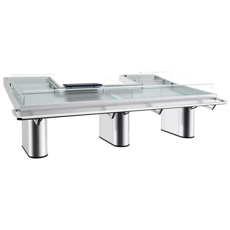 Centrala de expunere pe gheață pentru pește, 2 uși, 1 nivel, FISH COUNTER, Combi Steel