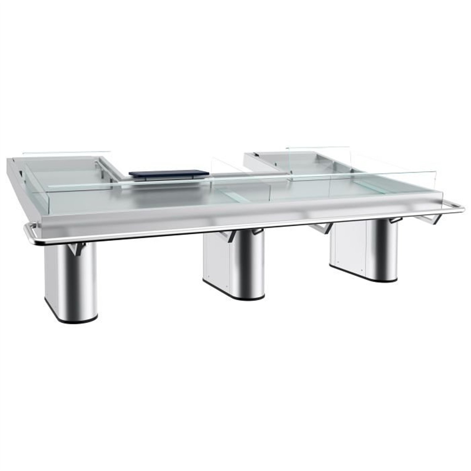 Centrala de expunere pe gheață pentru pește, 2 uși, 1 nivel, FISH COUNTER, Combi Steel