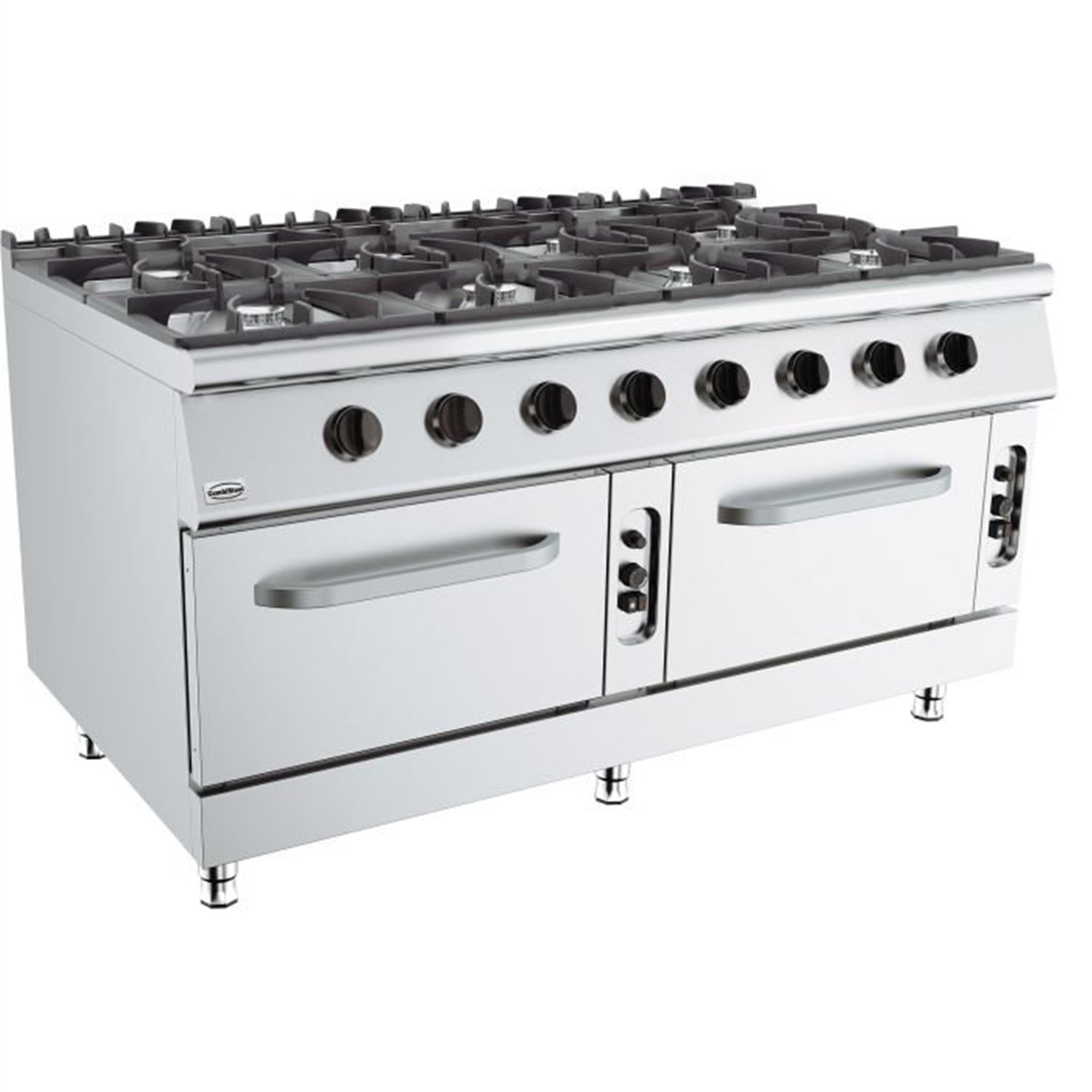 Aragaz cu cuptor pe gaz, 8 arzătoare, BASE 900 GAS STOVE 8 BU. WITH GAS OVEN, Combi Steel