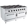 Aragaz cu cuptor pe gaz, 8 arzătoare, BASE 900 GAS STOVE 8 BU. WITH GAS OVEN, Combi Steel