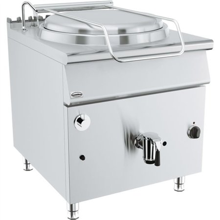 Vas de fiert gaz, 150L, încălzire indirectă, BASE 900 GAS BOILING PAN 150L - INDIRECT HEATING, Combi Steel