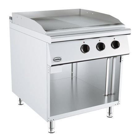 Plită electrică, suprafață gropată/fină, BASE 900 EL. FRY TOP GROOVED/SMOOTH, Combi Steel